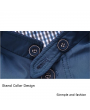 Casual Business Personality Stand Collar With Zipper Slim Fit Jacket For Men