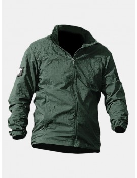 Mens Sun-proof Breathable Ultra-thin Water-repellent Quick-drying Outdoor Jacket