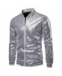 Performance Dress Sequin Printing Wedding Banquet Club Stage Jacket for Men