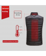 Mens Outdoor Heating Warm Vest USB Safety Intelligent Graphene Carbon Fiber Vest