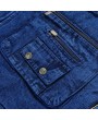 Denim Blue Multi Pockets Fishing Photography Outdoor Casual Vest for Men