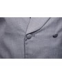 Men Business Solid Color Lapel Collar Single Breasted Vest
