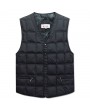 Winter Middle Aged and Elderly Thick Warm Down Vest for Men