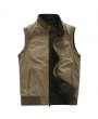 Plus Size Casual Outdoor Washed Double Sided Wear Multi Functions Vests for Men