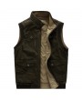 Plus Size Casual Outdoor Washed Double Sided Wear Multi Functions Vests for Men