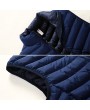 Fall Mens Stylish Outdoor Stand Collar Zipper Side Pockets Solid Vests