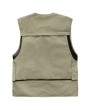 Outdoor Fishing Reporter Photography Loose Multi Pockets Vest for Men
