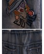 Retro Literary Embroidery Casual Wild Harem Jeans For Women