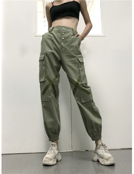 High Waist Casual Overalls Pants For Women