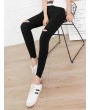 Skinny Knee Ripped Hole Thin Stretch Pencil Pants